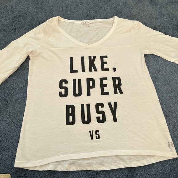 Victoria's Secret Tops - Victoria's Secret Women's White Long Sleeve Top